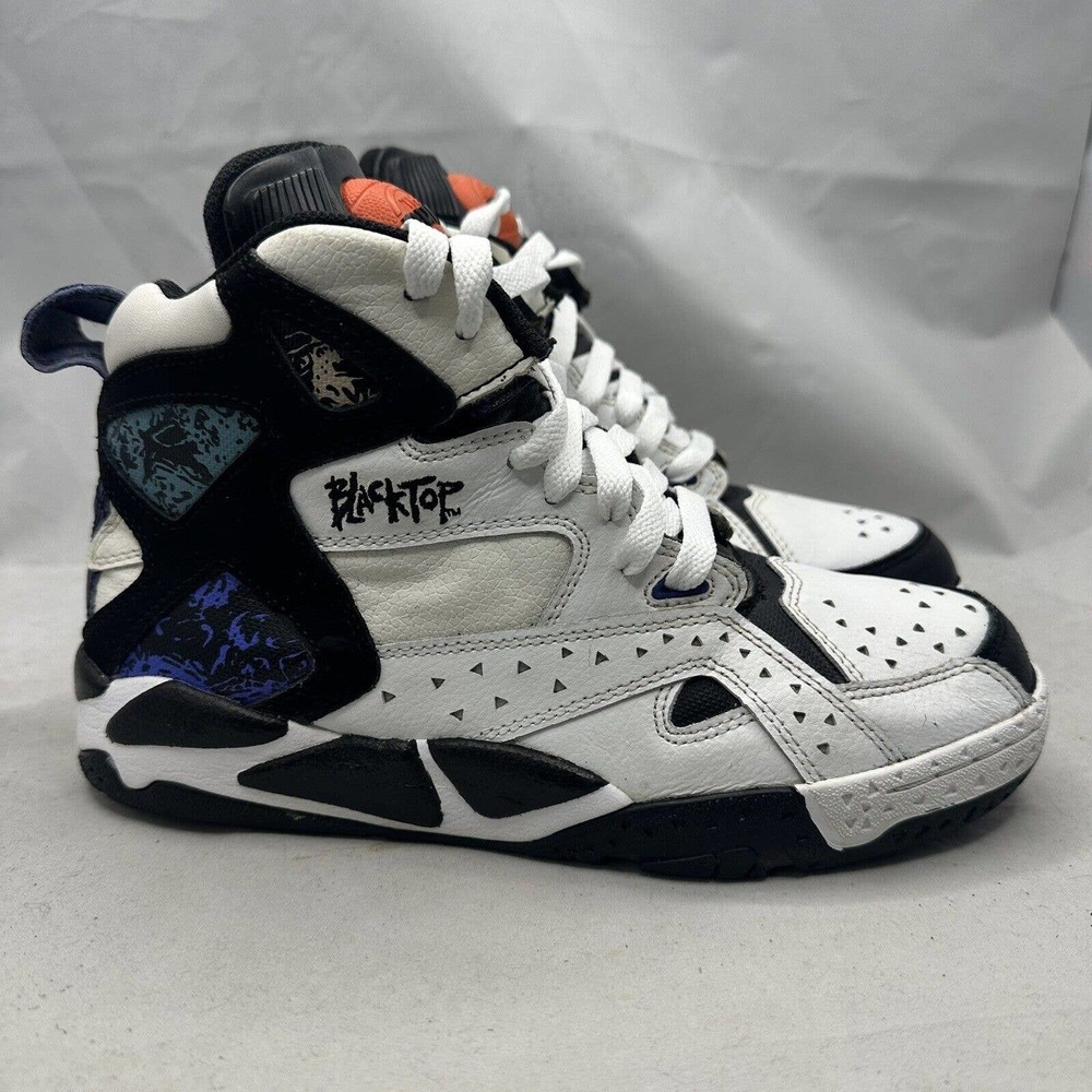Reebok White Black Multi-Accent High-Top Sneakers
